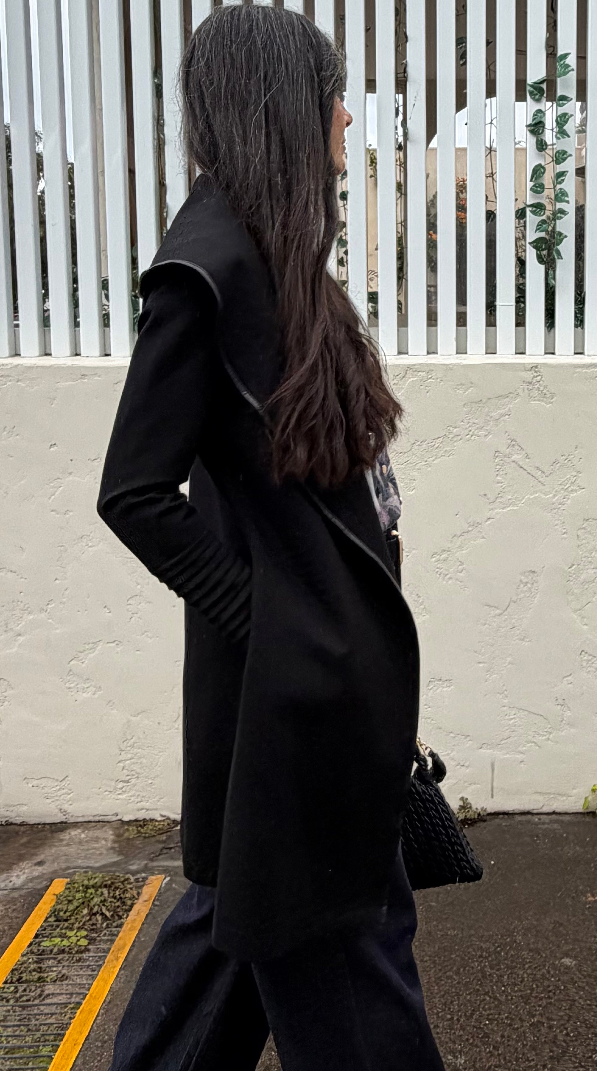 The Milan Long Line Jacket - Black