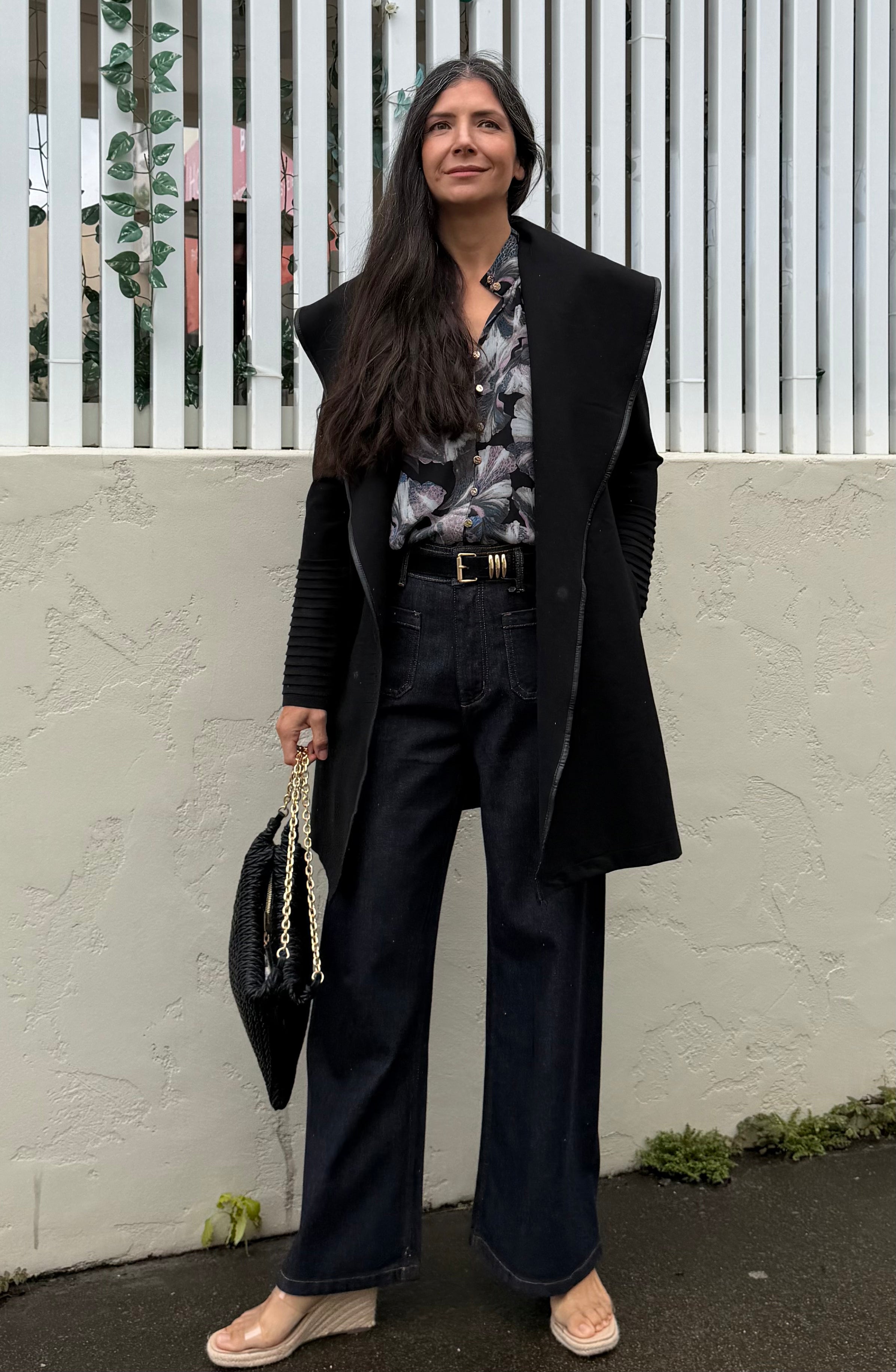 The Milan Long Line Jacket - Black