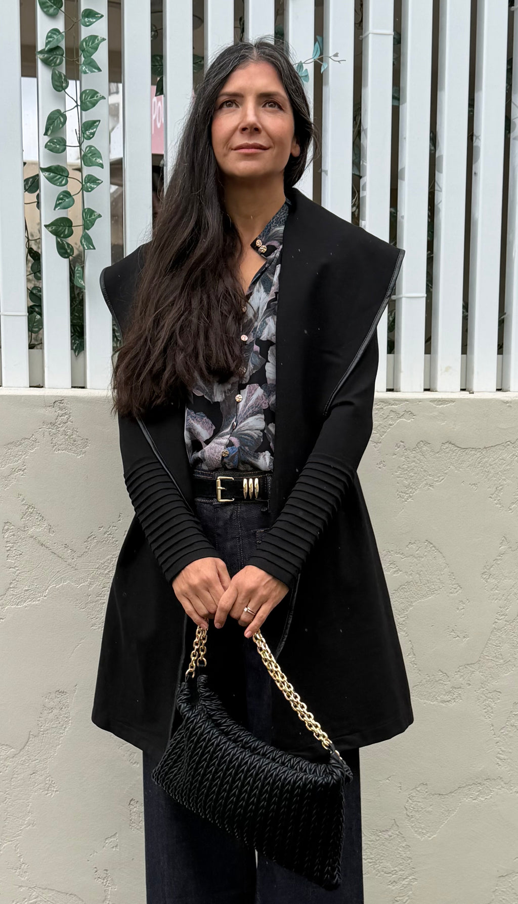 The Milan Long Line Jacket - Black