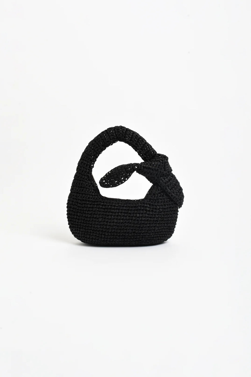 Bow Handle Mini Basket Bag -  2 colours