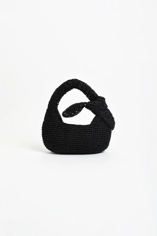 Bow Handle Mini Basket Bag -  2 colours