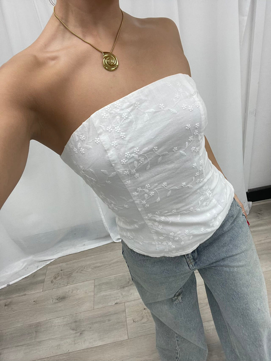 The Amelie Strapless Top