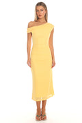 Aurelia Midi Dress - Golden Yellow