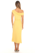 Aurelia Midi Dress - Golden Yellow