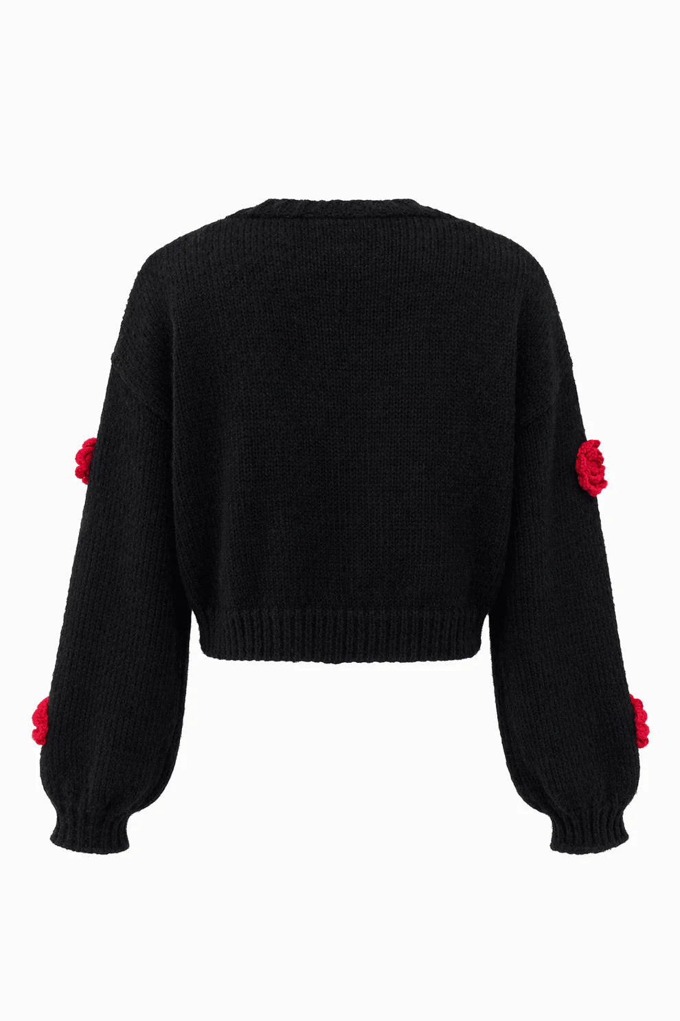 Noir Rosette Cardigan