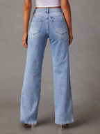 Sculpt Mid Wash Wide Leg Jeans