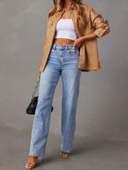 Sculpt Mid Wash Wide Leg Jeans