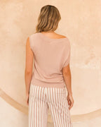 Oasis Neutral Knit Top - Blush Beige