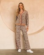 Savanna Chic Leopard Stripe Cardigan