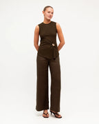 The Sloane Brooch Tank - Expresso