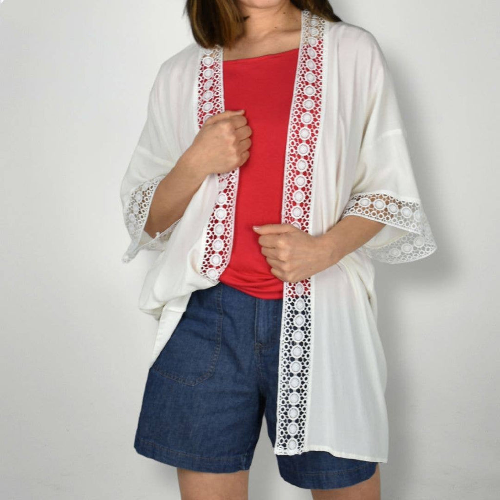 White Lace Kimono