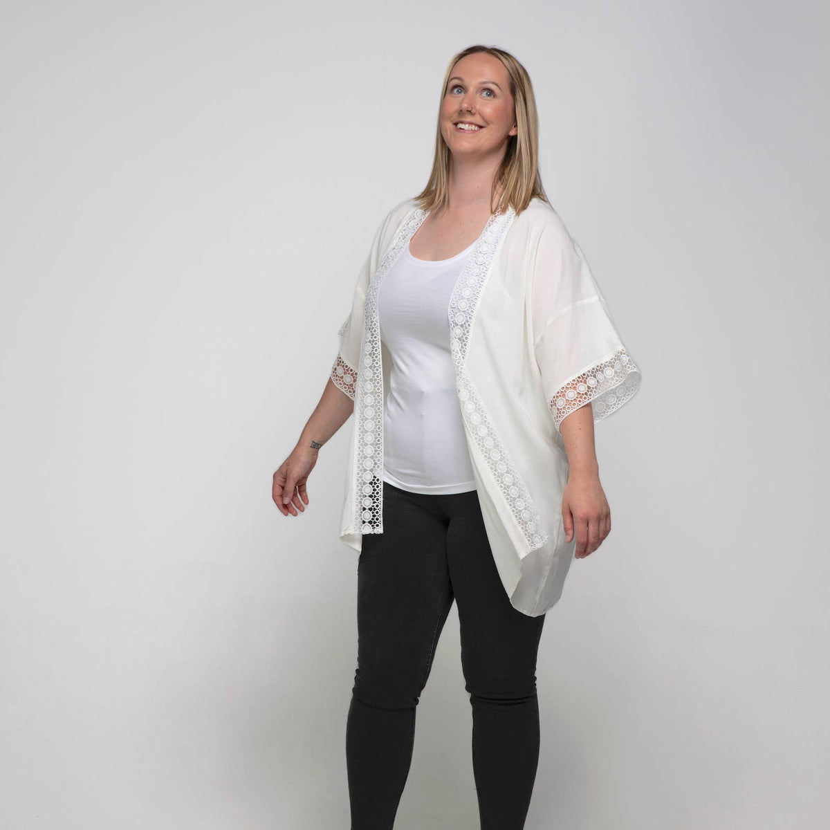 White Lace Kimono
