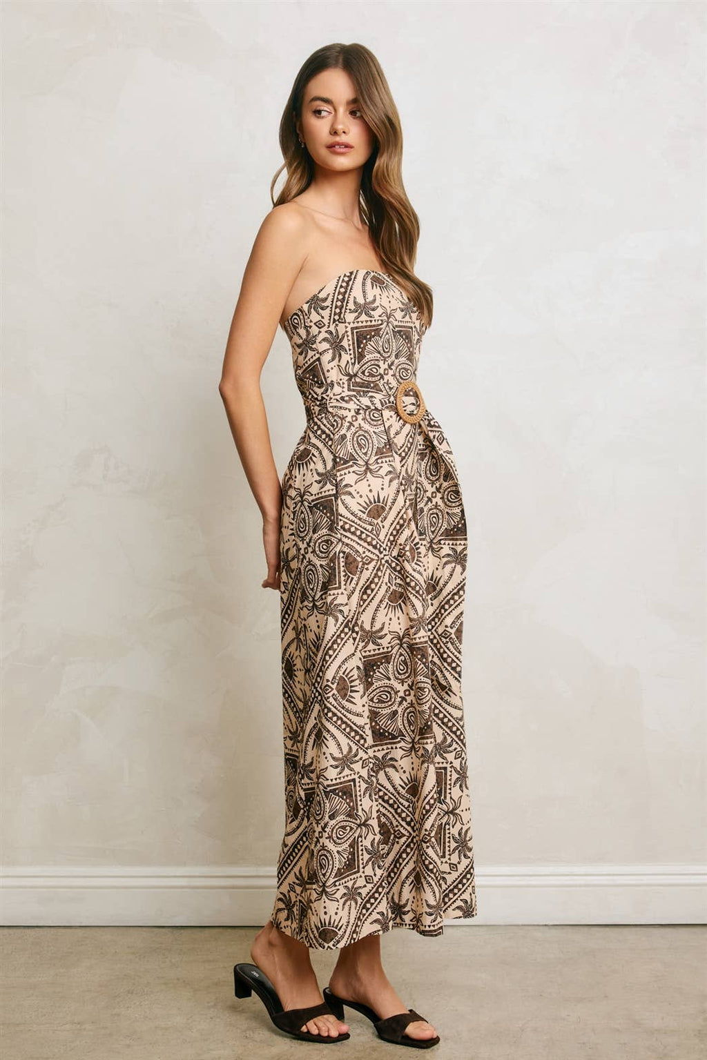 Maui Sands Strapless Maxi Dress