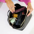 Cosmetic Beauty Bag - Set of 3 in Black