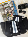 THE ANYWHERE TOTE Neoprene Bag - 2 Piece Set - Black & Grey