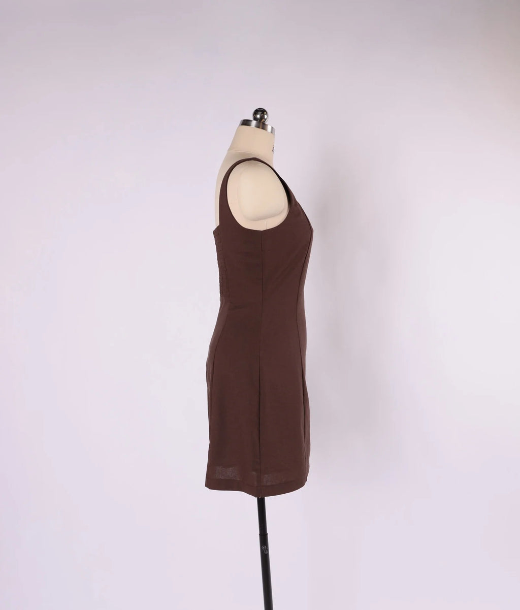 The Lexi Mini Dress - Bitter Chocolate