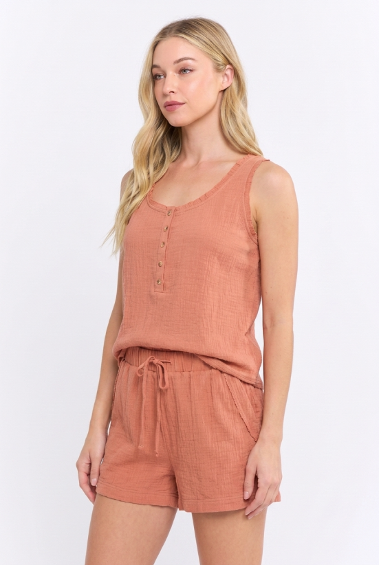 The Sadie Tank - Terracotta