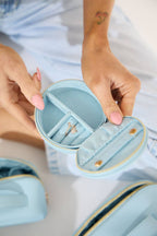 Jewellery Box - Round - Light Blue/Small