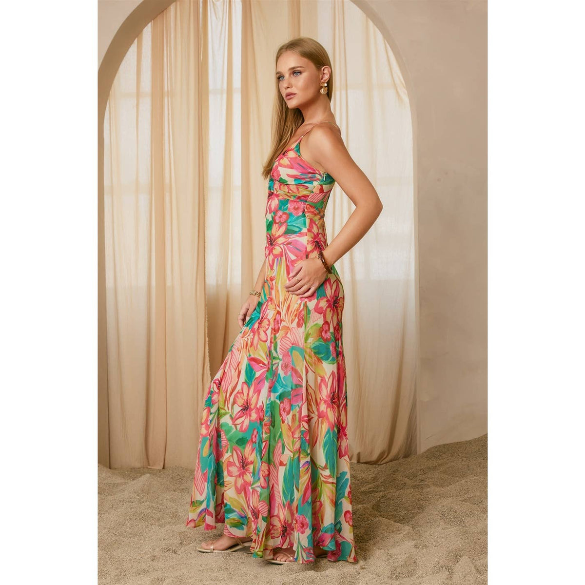 Maui Bloom Maxi Dress