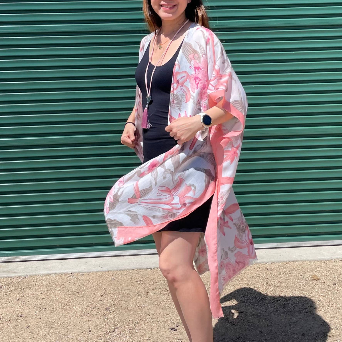 Floral Print Kimono