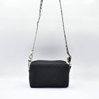Diamond Stitch Crossbody Bag - BLACK
