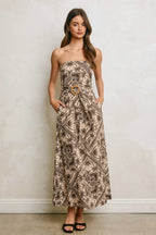 Maui Sands Strapless Maxi Dress