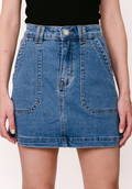 Hayleigh Denim Skirt - Mid Wash