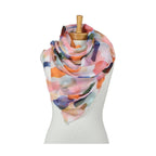 Watercolour Abstract Scarf - Multicolour