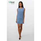 Evie Denim Mini Shift Dress