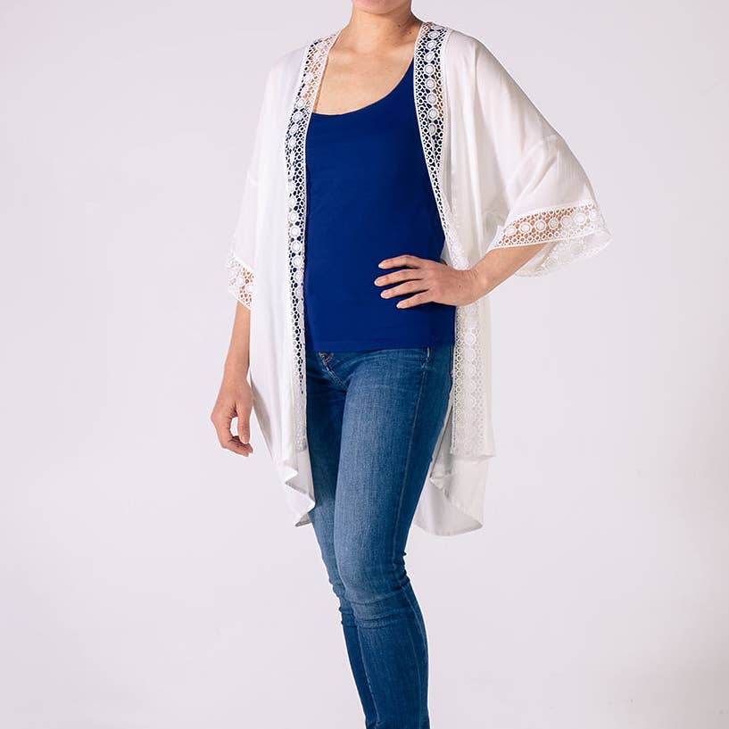 White Lace Kimono