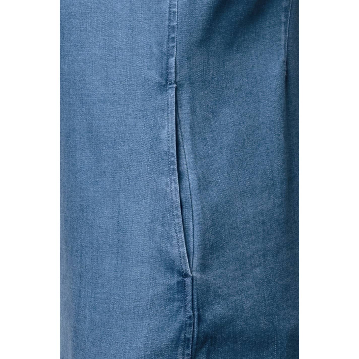Evie Denim Mini Shift Dress