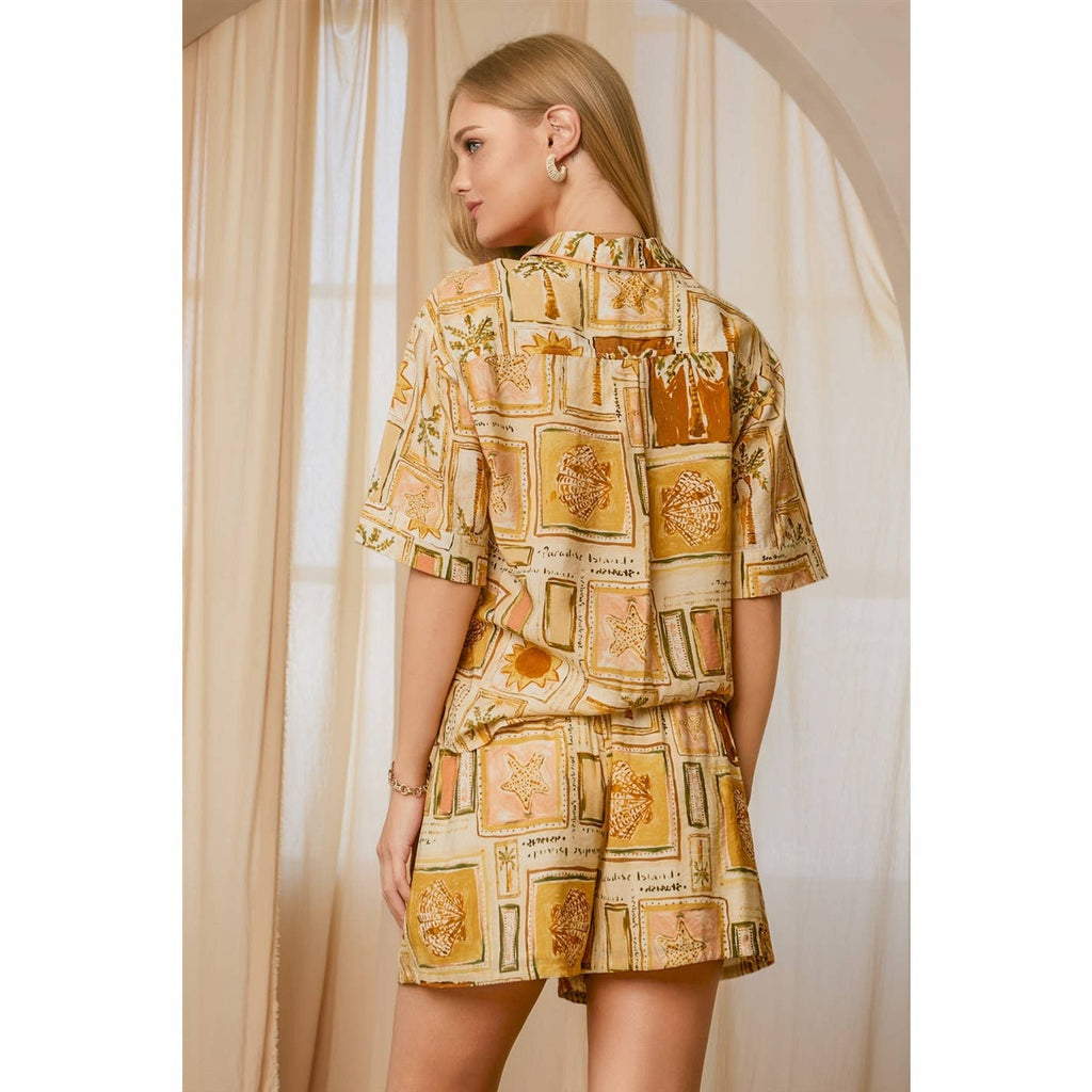 Paradise Postcard Shorts