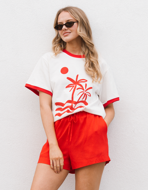 Palmy Tee & Short Set