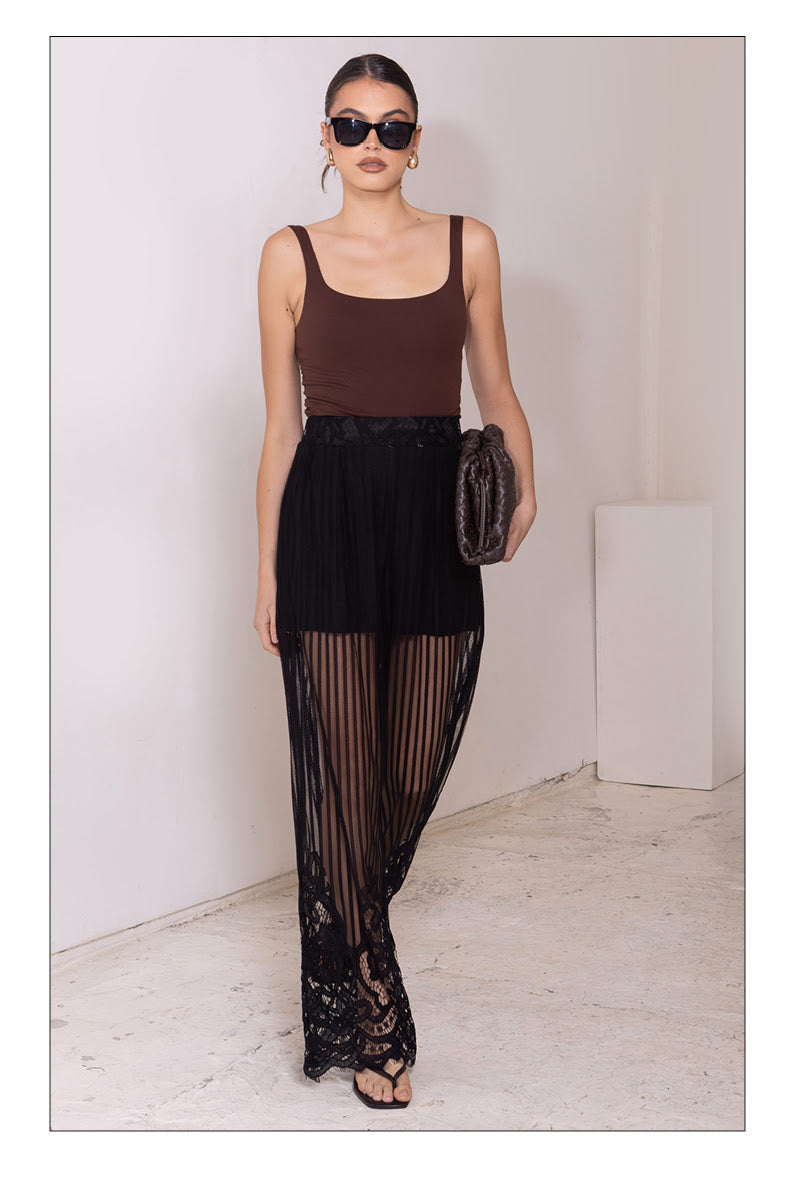 The Noir Romance Lace Pants