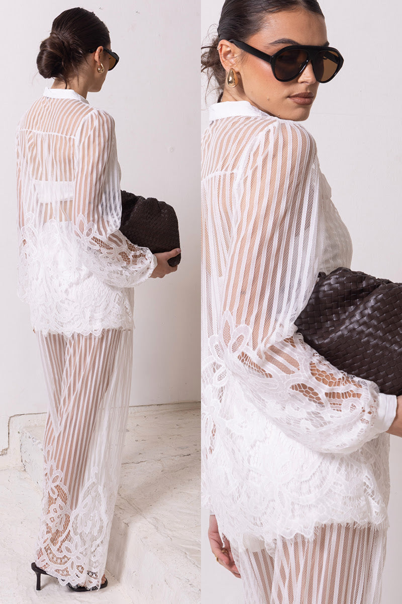 The Ivory Romance Lace Blouse