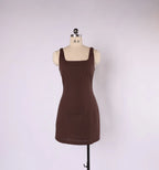 The Lexi Mini Dress - Bitter Chocolate