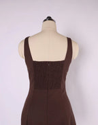 The Lexi Mini Dress - Bitter Chocolate