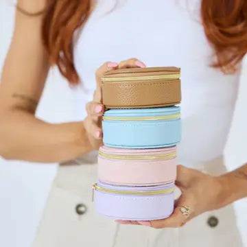 Jewellery Box - Round - Pink/Small