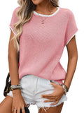 Bella Contrast Trim Knit Top