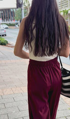 The Bordeaux Luxe Pant