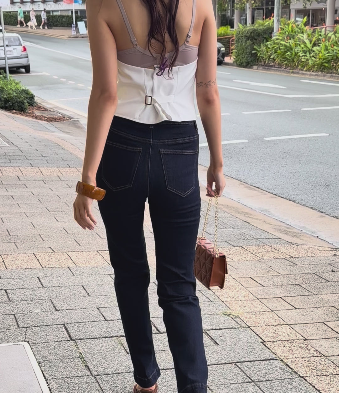 Dark Wash Straight Leg Jeans