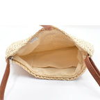 Boho Woven Crossbody Bag - Sand