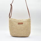 Boho Woven Crossbody Bag - Sand