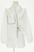 Monochrome Muse Set - Top & Shorts