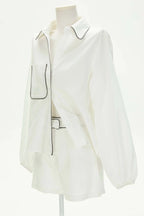 Monochrome Muse Set - Top & Shorts