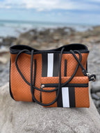 The Anywhere Tote Neoprene Bag - 2 Piece Set - Tan & Black