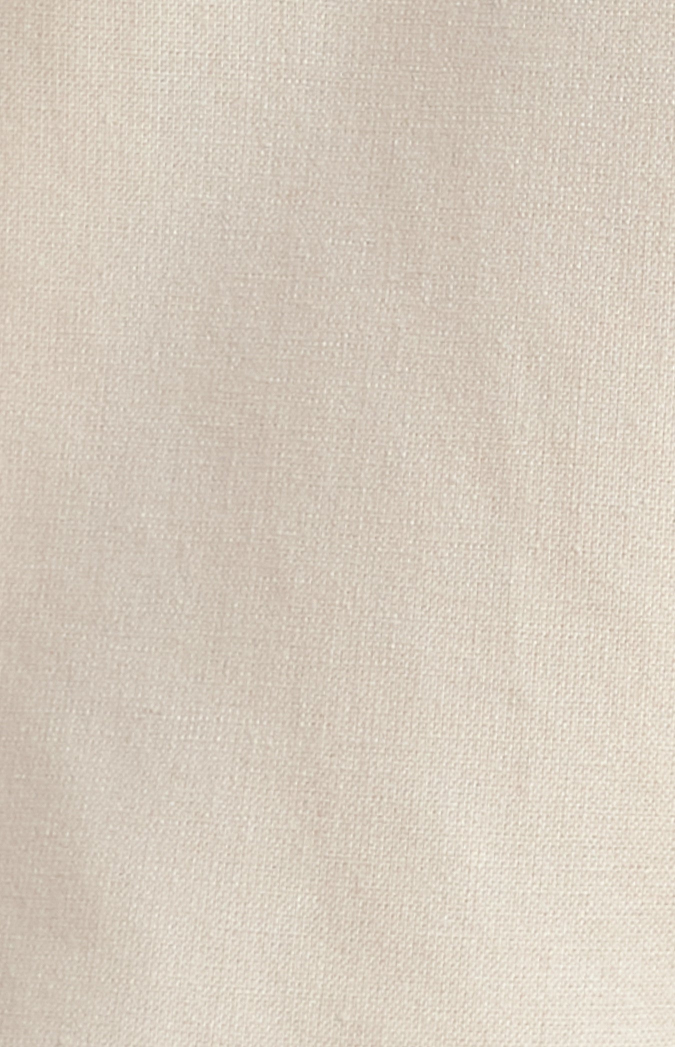 Contrast Detail Cotton Linen Vest Set – Beige/Red